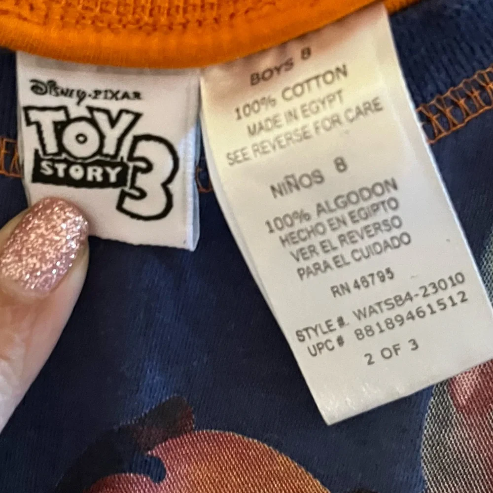 Disney Toy Story Kids Tank Top - Blue and Orange - Picture 2 of 2